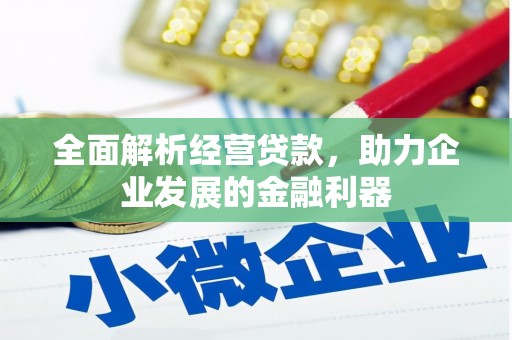 谢通门全面解析经营贷款，助力企业发展的金融利器