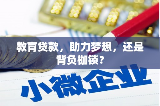 谢通门教育贷款，助力梦想，还是背负枷锁？