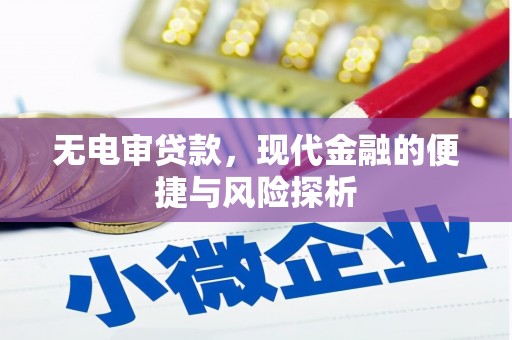 谢通门无电审贷款，现代金融的便捷与风险探析