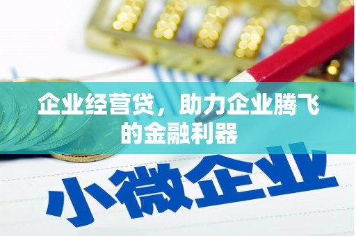谢通门企业经营贷，助力企业腾飞的金融利器