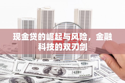 谢通门现金贷的崛起与风险，金融科技的双刃剑