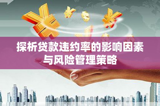 谢通门探析贷款违约率的影响因素与风险管理策略
