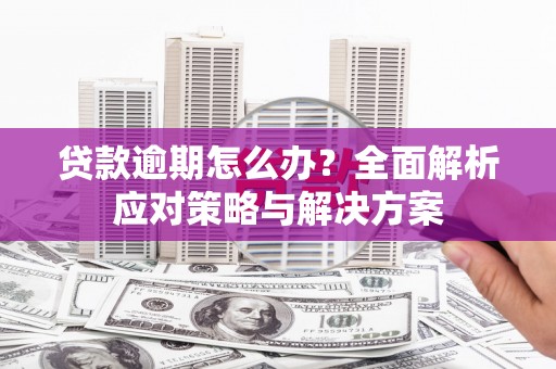 谢通门贷款逾期怎么办？全面解析应对策略与解决方案