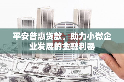 谢通门平安普惠贷款，助力小微企业发展的金融利器