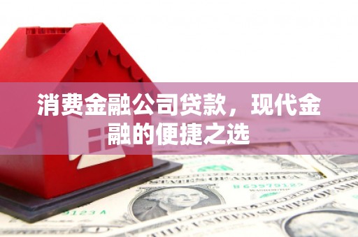 谢通门消费金融公司贷款，现代金融的便捷之选