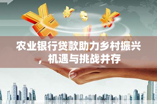 谢通门农业银行贷款助力乡村振兴，机遇与挑战并存